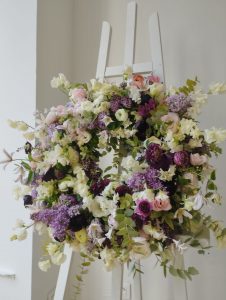 Couronne Jardin de Fleurs Satinées