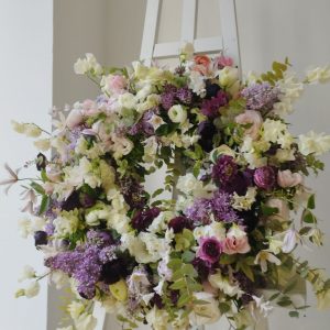 Couronne Jardin de Fleurs Satinées