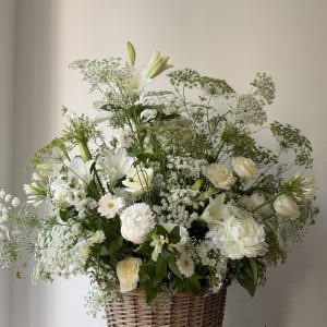 Panier fleuri Jardin des souvenirs (ref.45)