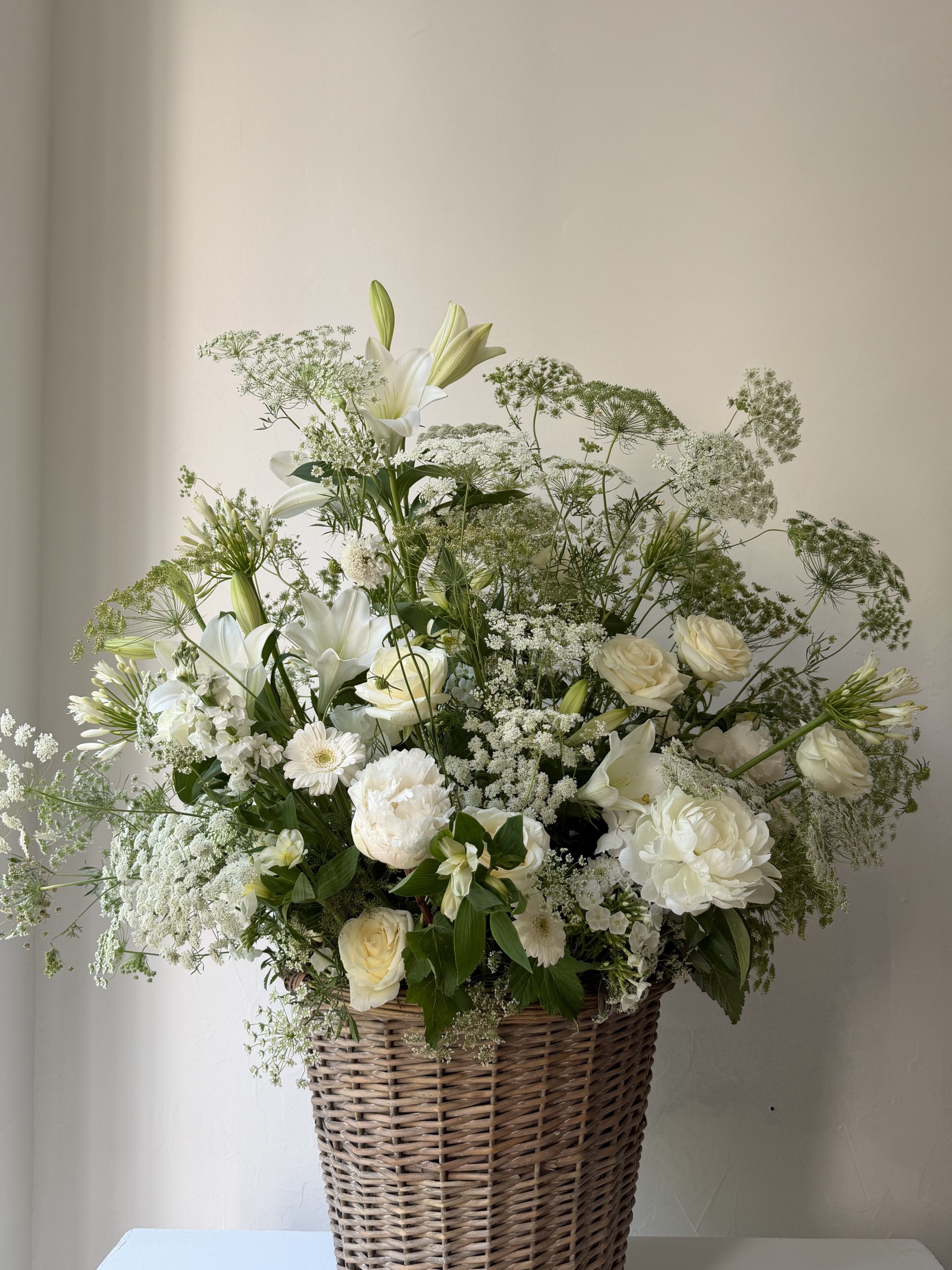 Panier fleuri Jardin des souvenirs (ref.45)